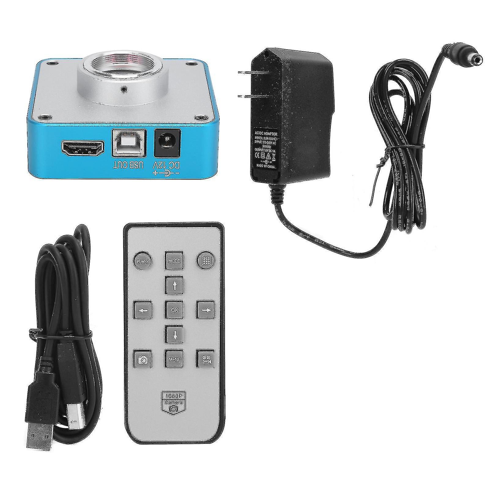 34Mp Industrial Camera 1080p 60fps 2k Usb High Definition Multimedia Interface Microscope Camera Ac 100240vus Plug
