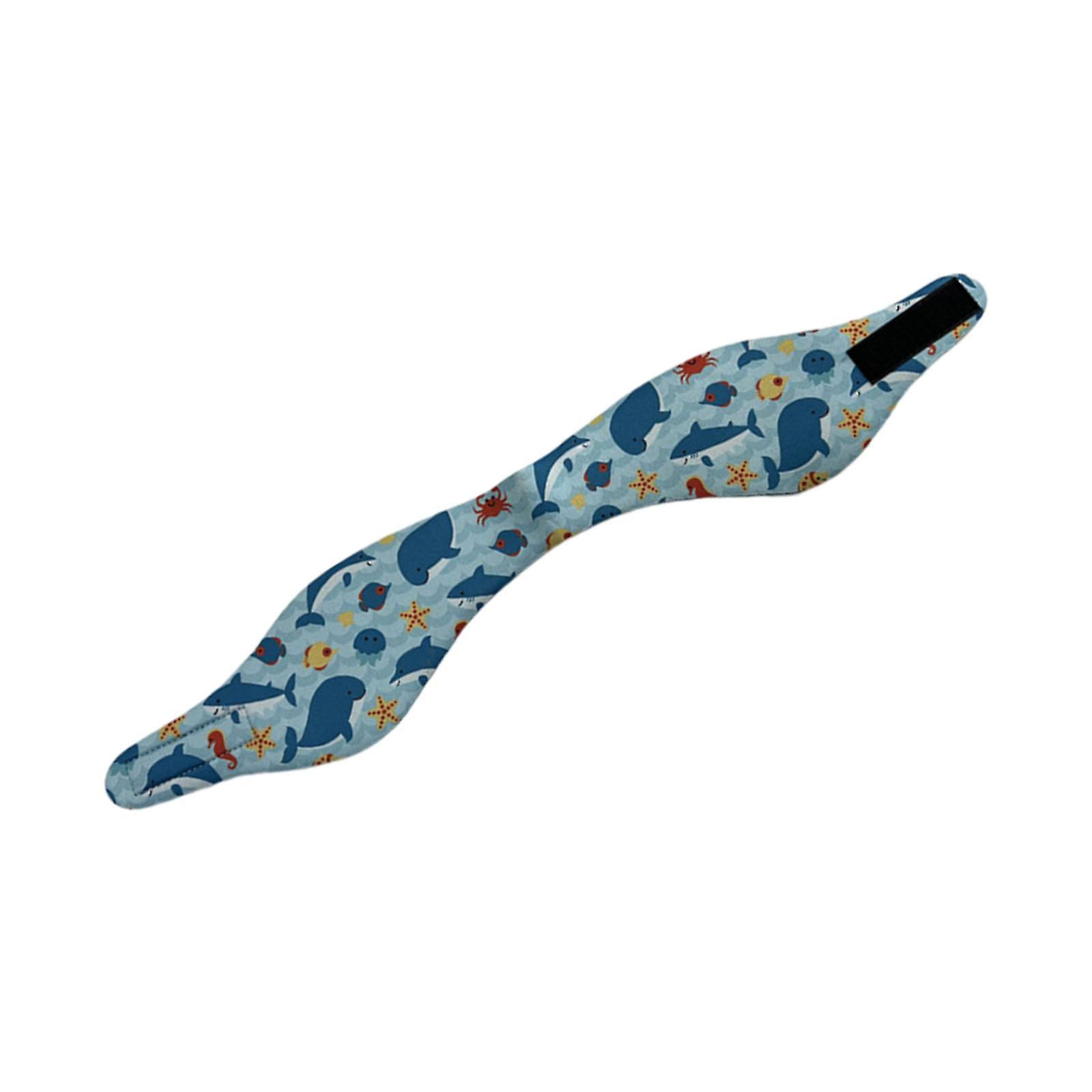 Enfants Nageurs Bandeau Oreillettes Garde de cheveux Mignon Robuste Élastique Néoprène Style F