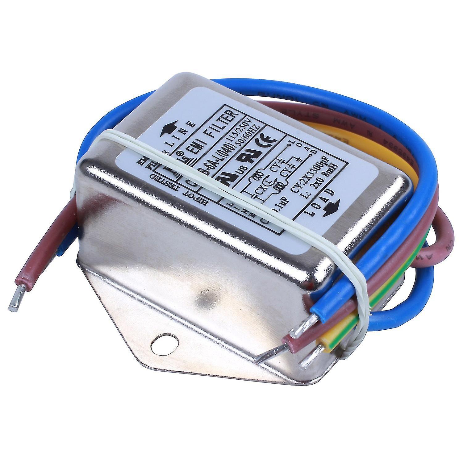 Ac 115 V / 250 V 6 A Emi Individual Phase Noise Filter