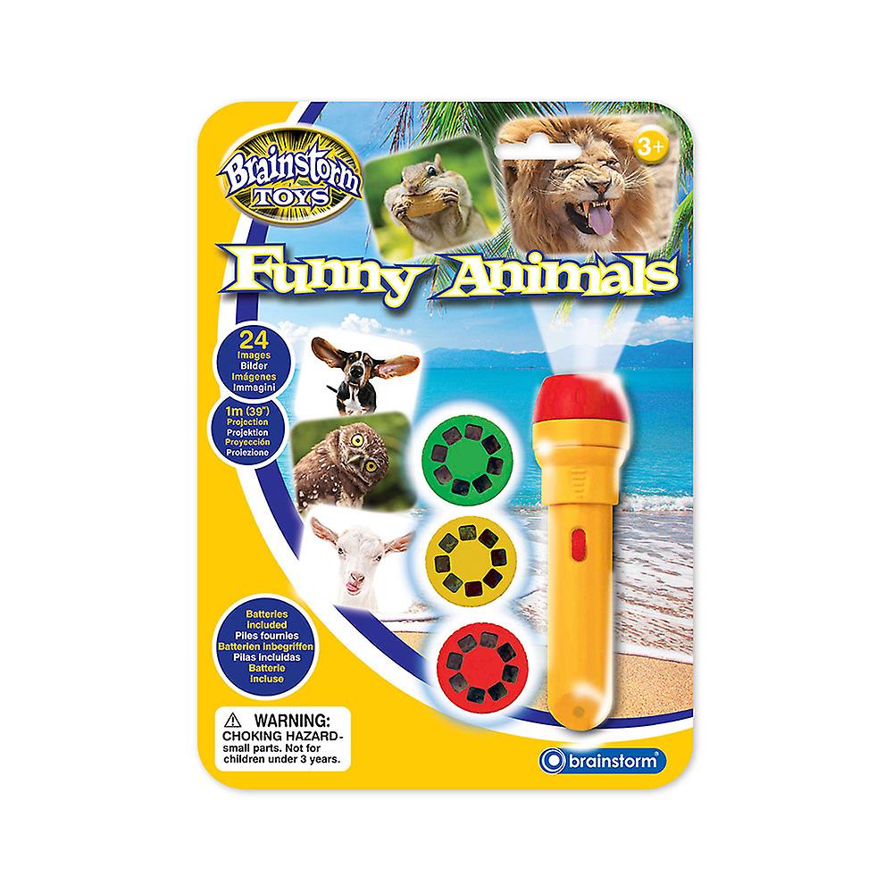 Brainstorm Toys Funny Animals Torch and Projector for Ages 3 Years and Up