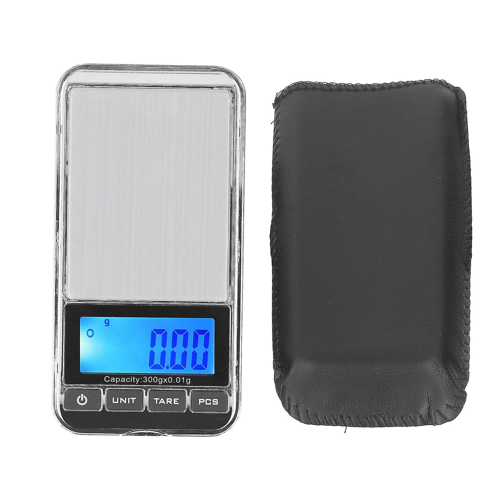 High Accuracy Jewellery Scale 0.01g Digital Pocket Weighing Scale 300g Maximum Capacity LCD Display Compact Design Portable for Gold Accessorie