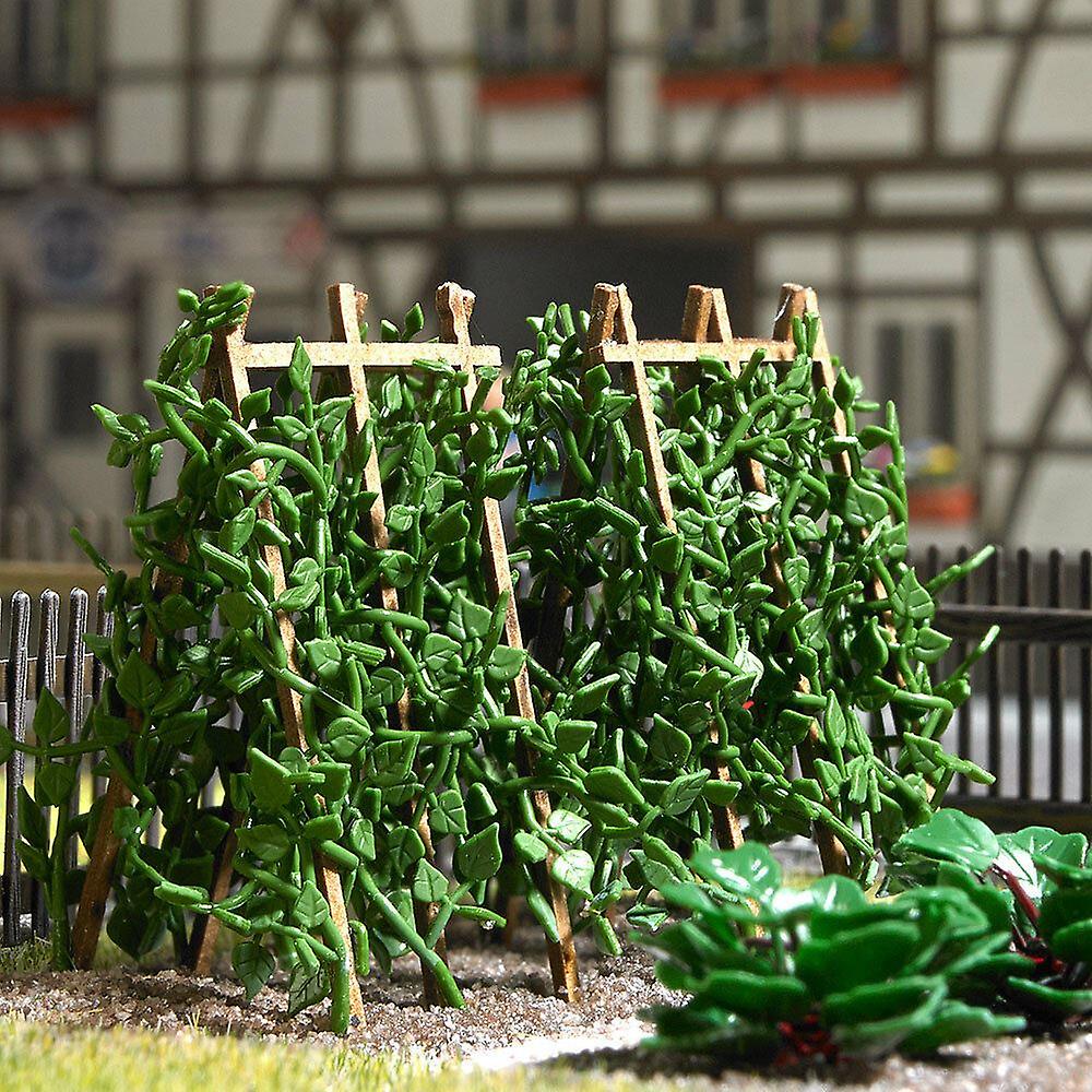 Busch BUS1269 18 runner beans on wooden poles OO (1/76) Plants & flowers Scale model