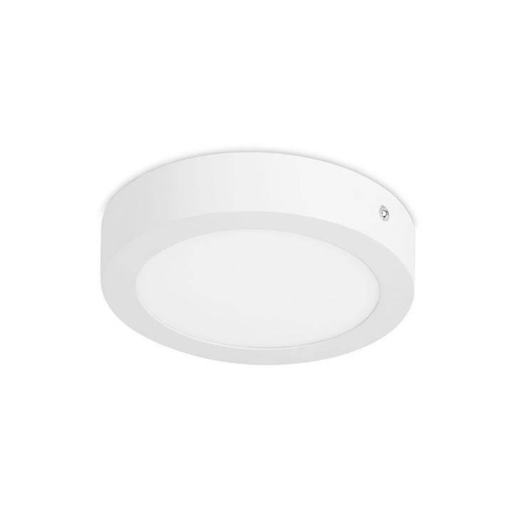 Forlight Easy - Integrated LED Round Surface Mounted Downlight Matt White - Warm White
