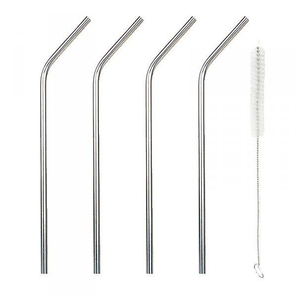 ステンレス製ストロー4本