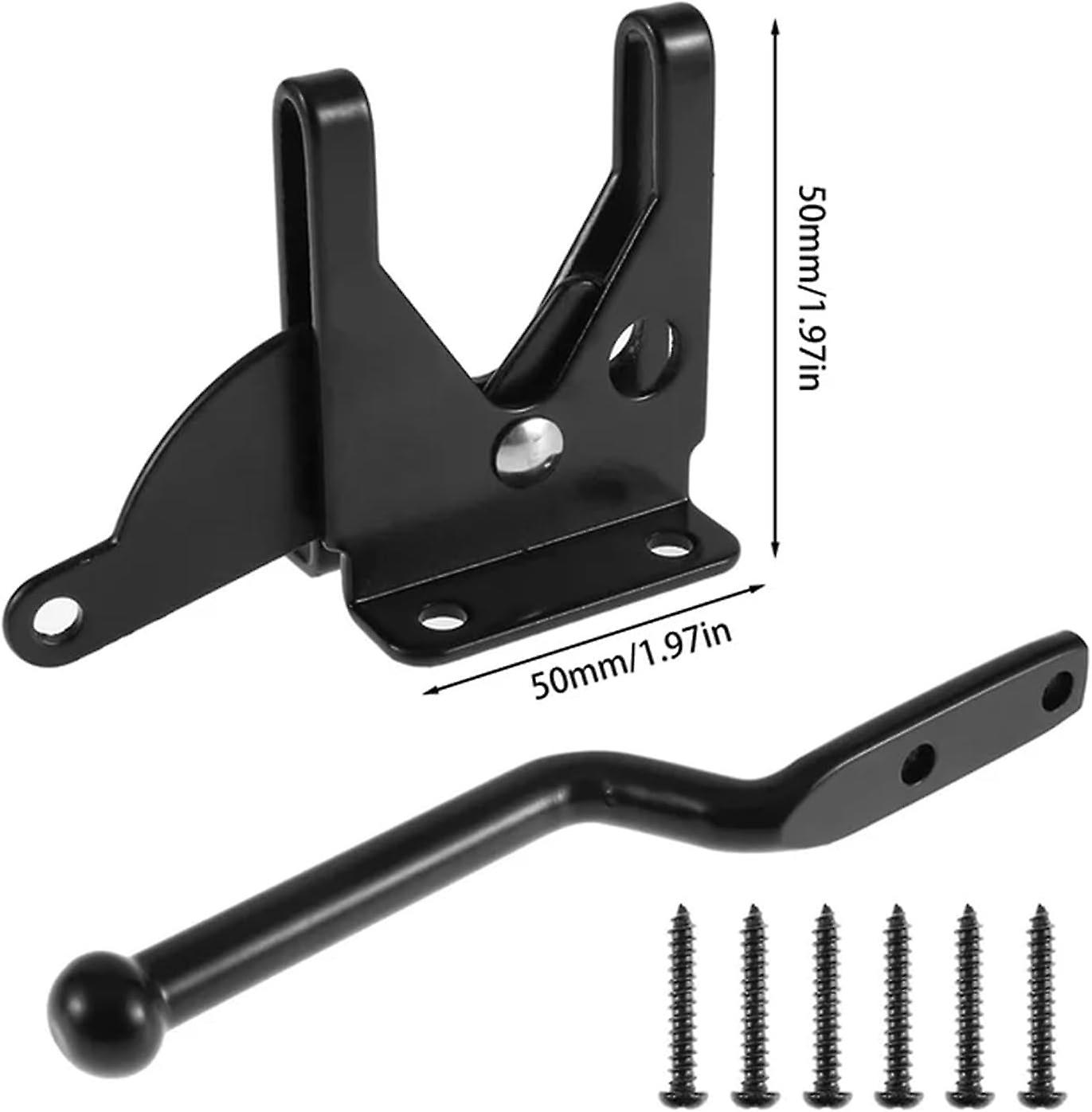 Barn Door Lock With Handle – 2.75 Inch Rim Lock For Wooden Gates, Left & Right Handed, 5 Keys Included