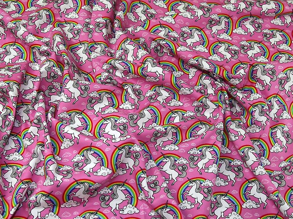 Rose & Hubble 100% Cotton Poplin Fabric Pink - per metre