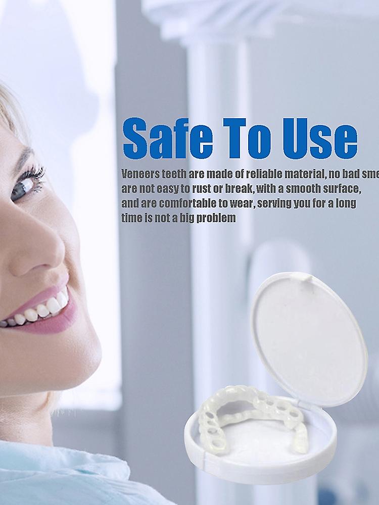 US Smile Snap On Upper＆Bottom Set False Teeth Dental Veneers Denture Tooth Cover