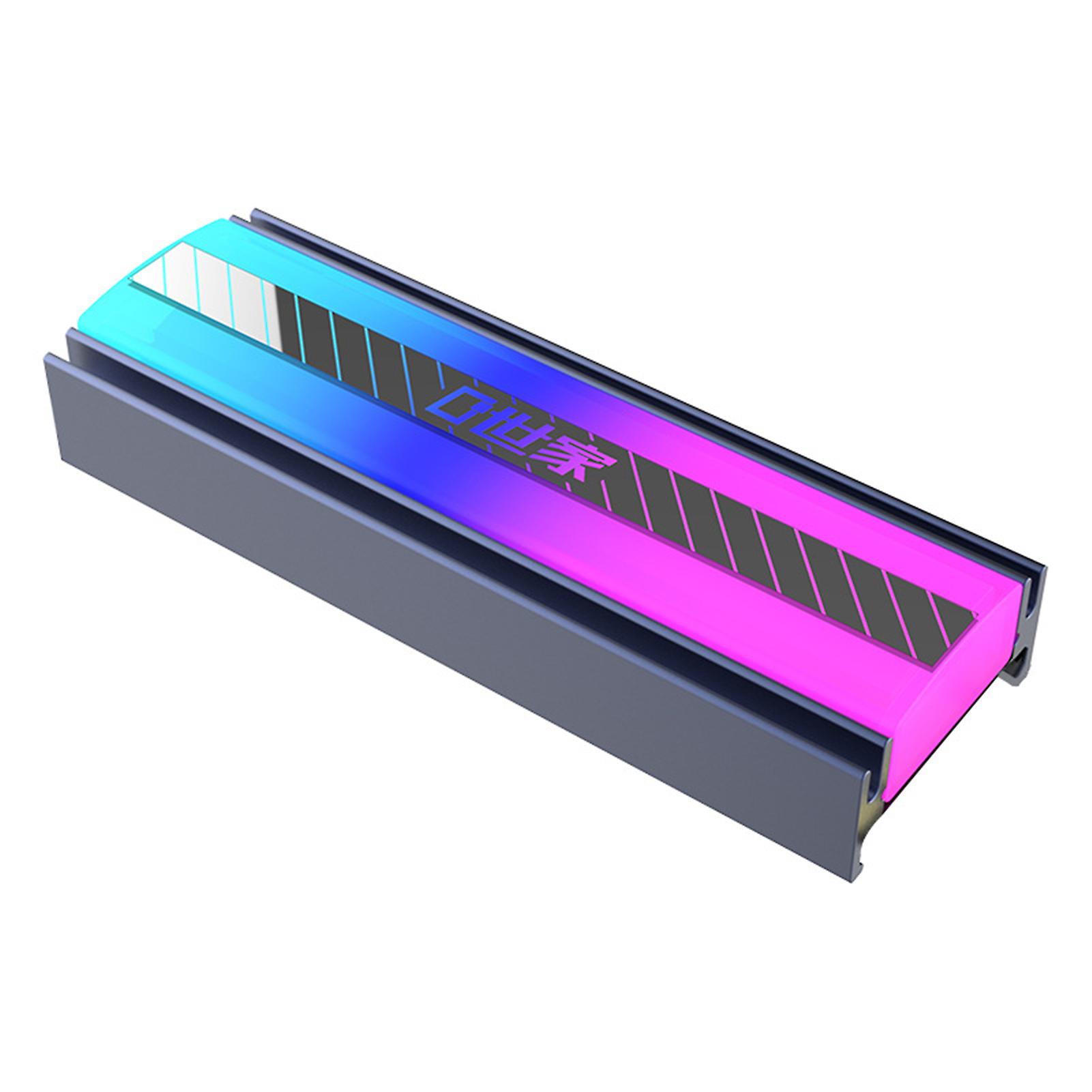 ARGB M.2 2280 SSD Heatsink Low Noise Efficient Easy Installation Fast Heat Dissipation 5V 3Pin