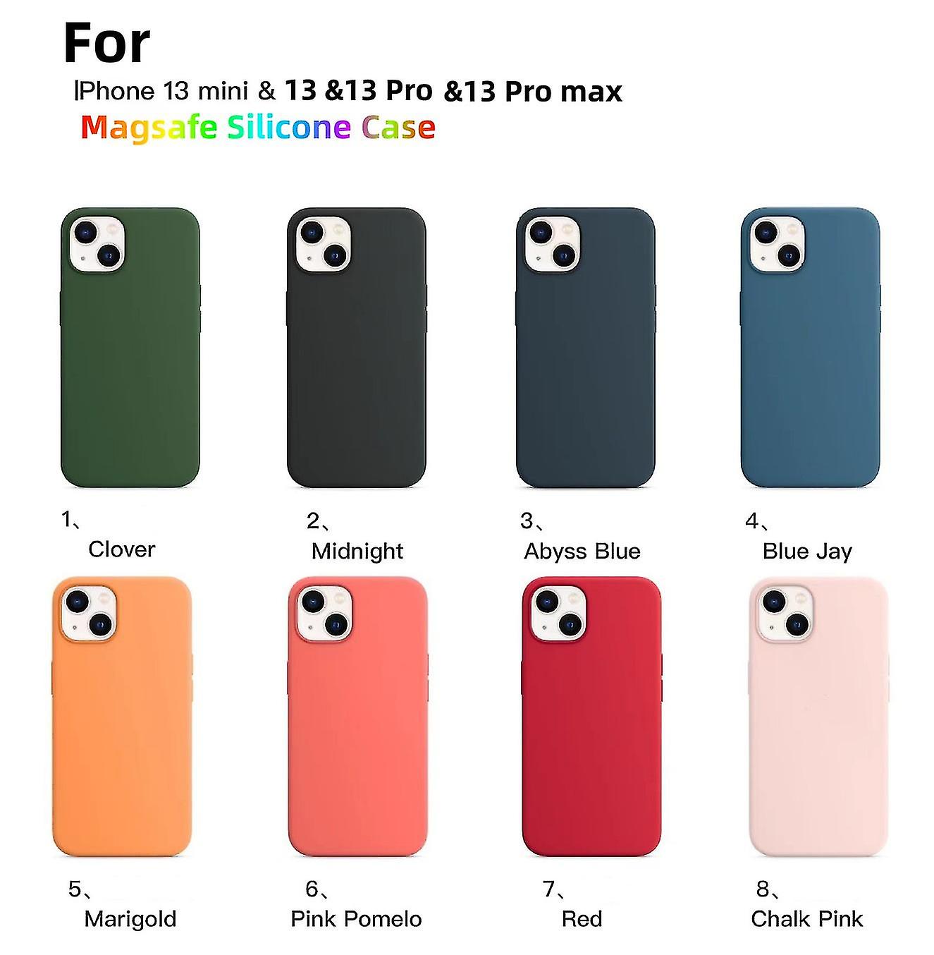 Silicone Case With Magsafe For Apple-iphone 13/ 13 Pro /13pro Max Case