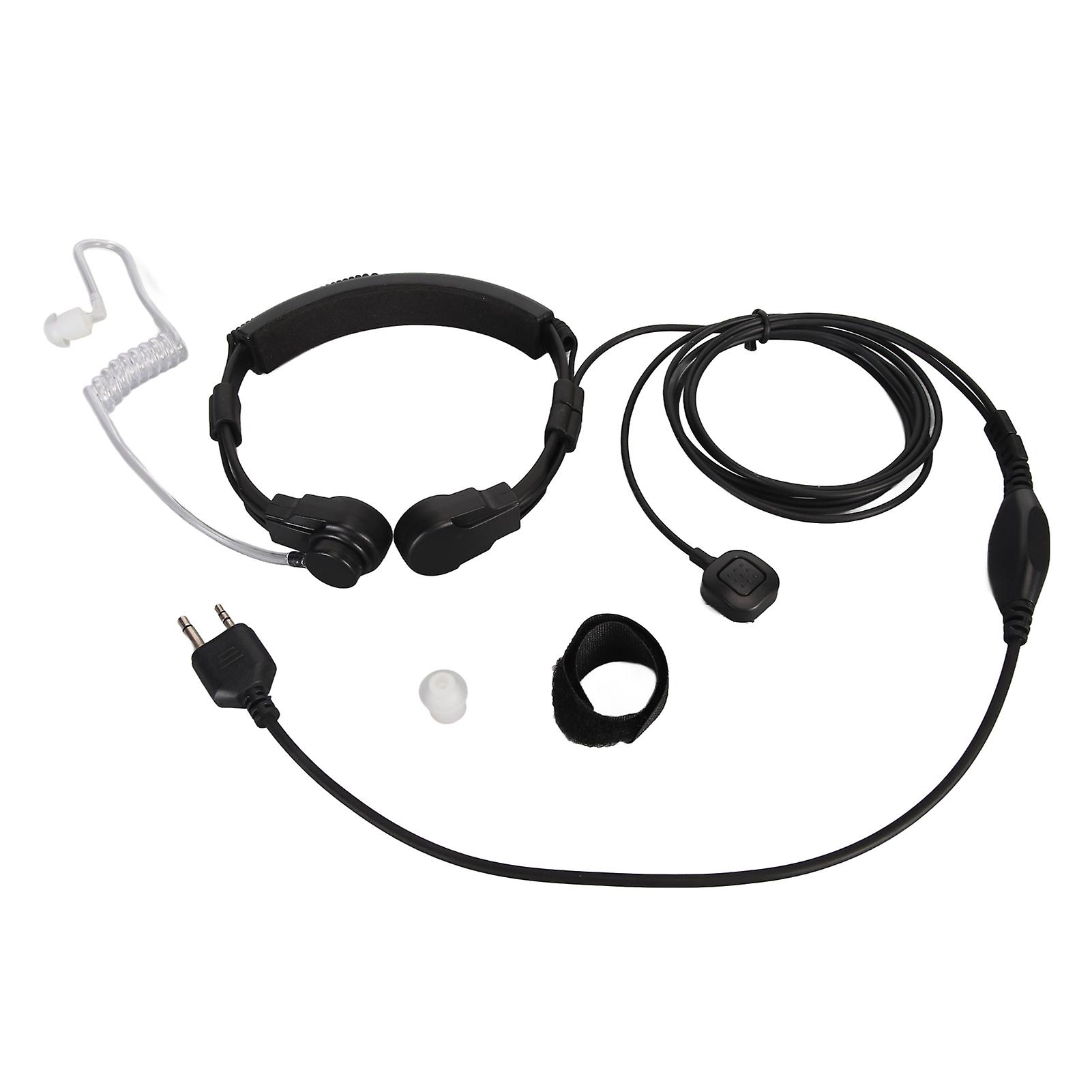 Oreillette à tube acoustique avec microphone laryngé et PTT pour Alan Midland LXT600VP3 LXT500VP3 GXT1050VP4 GXT1030VP4