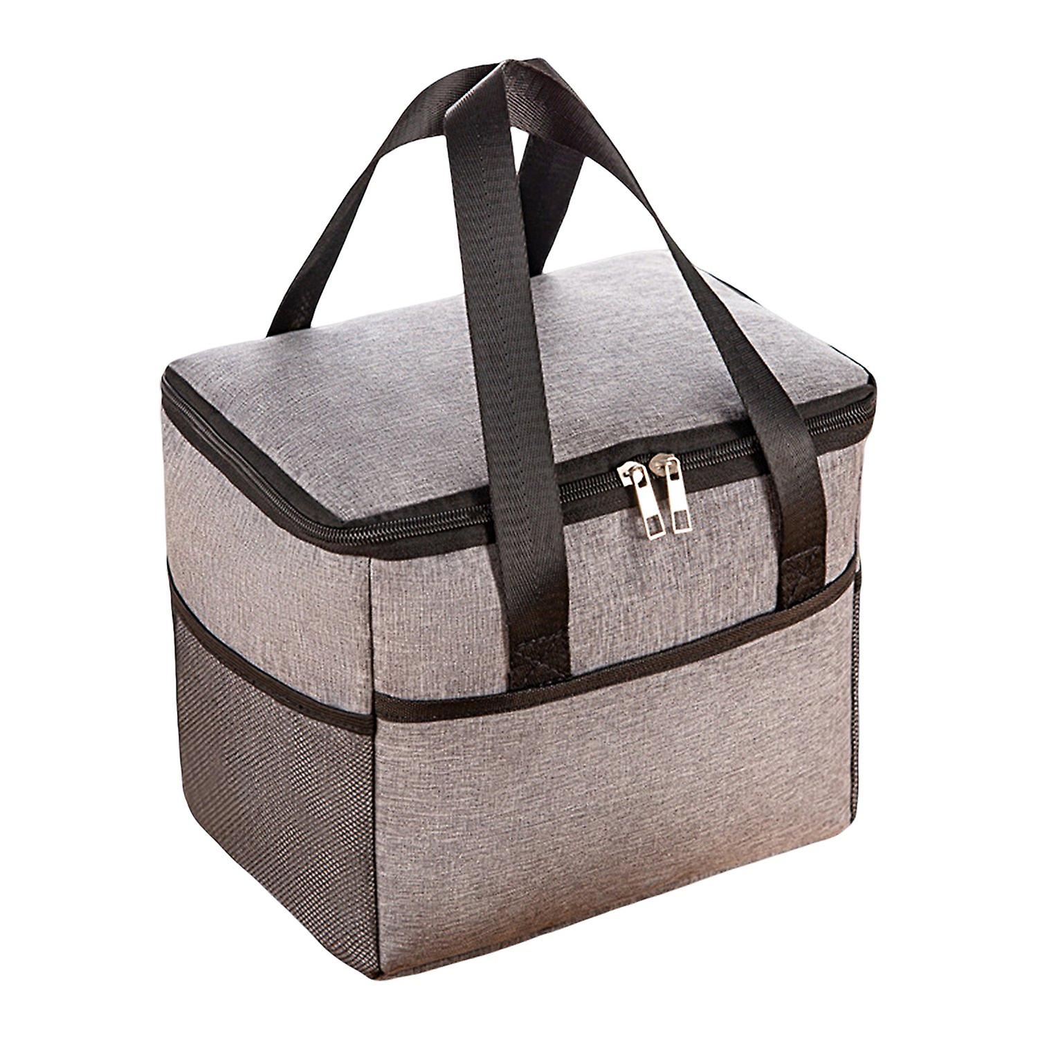 Insulation Bag Large Capacity Long Lasting Cooler Thermal Bag Multipurpose Double Handle Lunch Box B