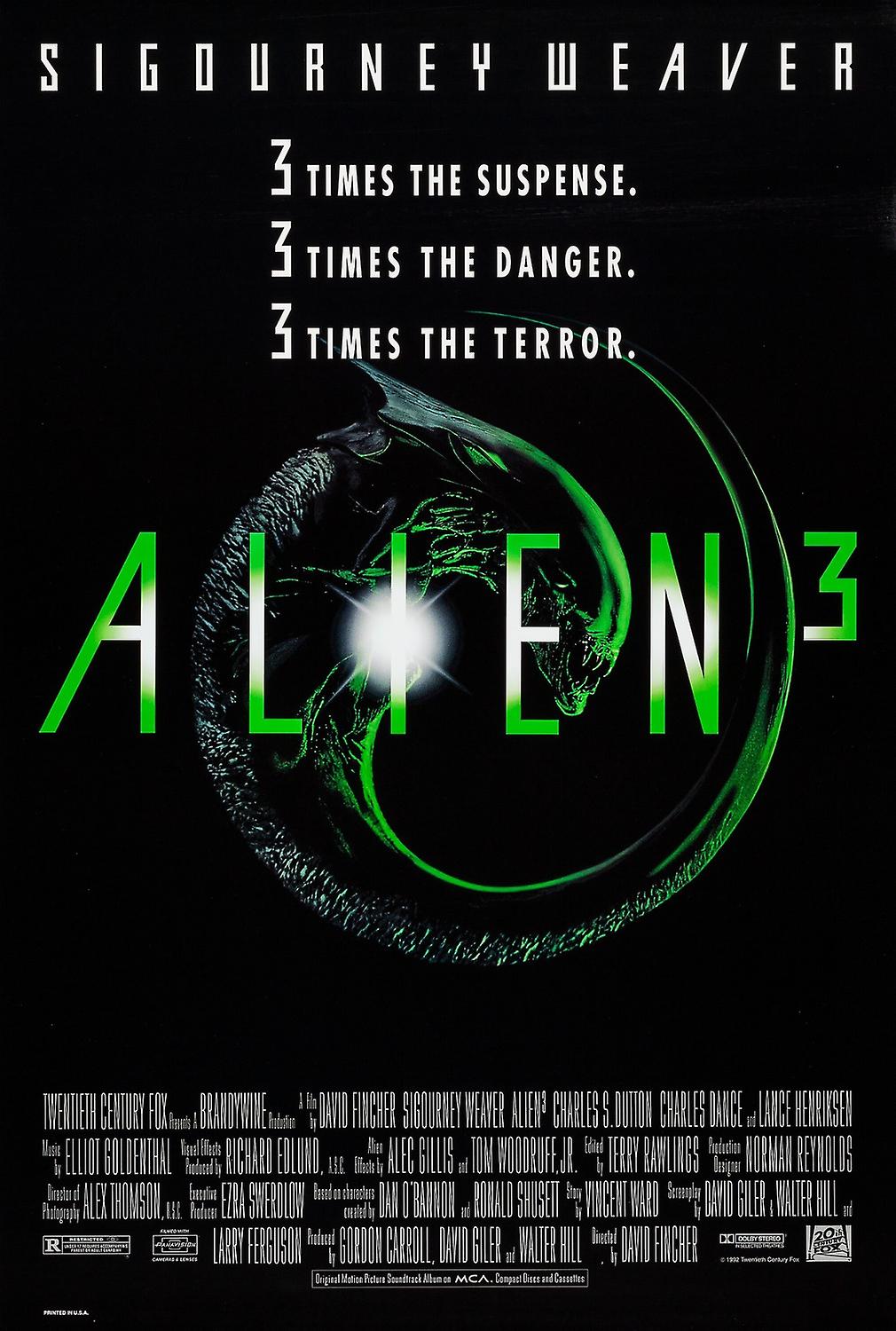 Alien 3 Movie Poster – Final Style