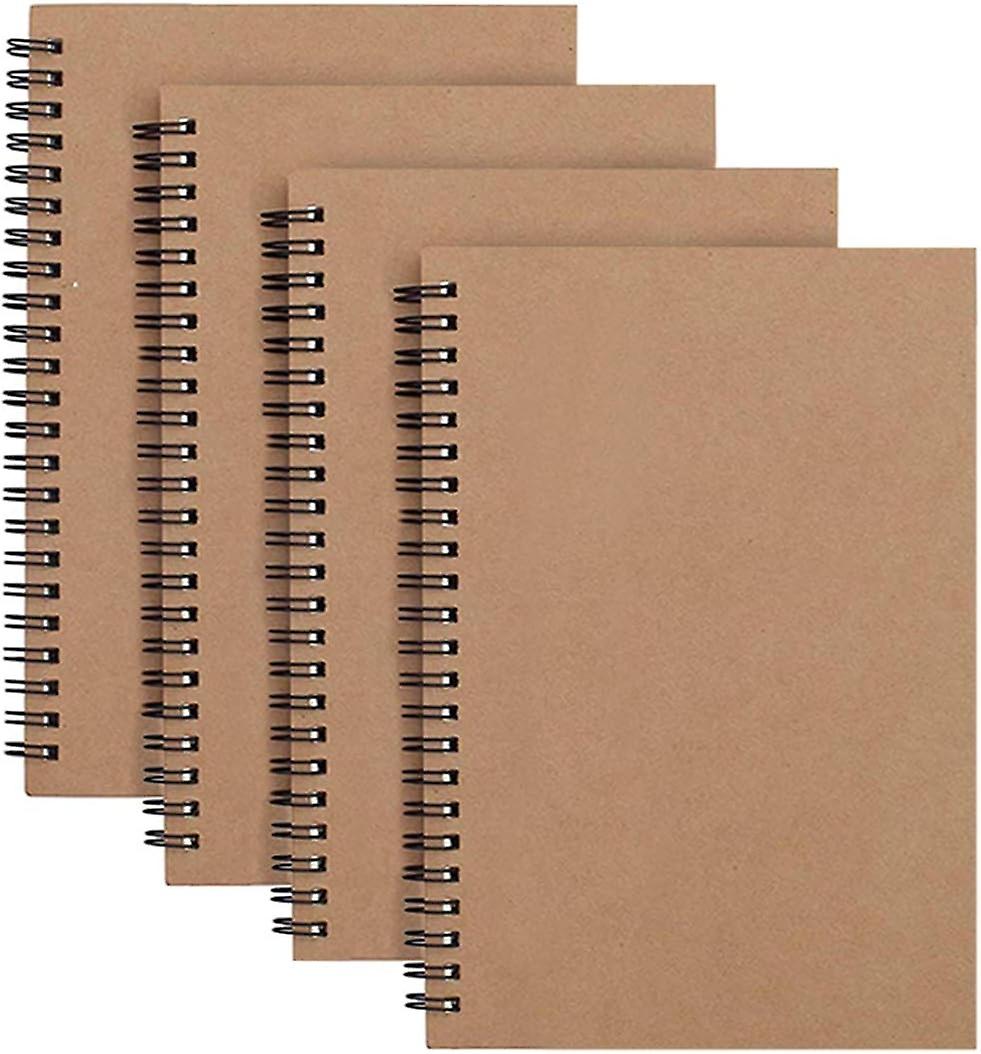 Packs Spiral Notepad A5 Kraft Cover Notebooks Bulk Journals