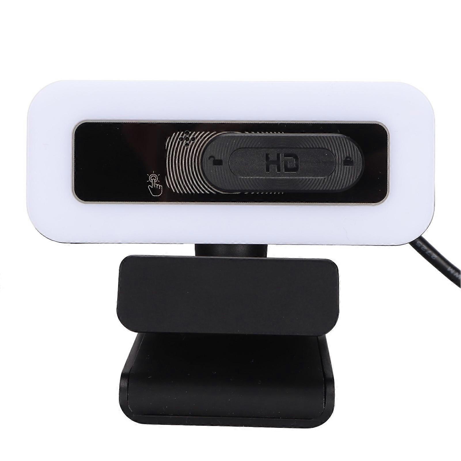 Webcam 2K USB Adjustable Brightness Auto Focusing Inbuilt Mic Plug and Play Computer Camera