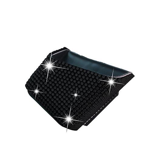 Storage Organizer Rhinestone Patterned Car Accessories Long-lasting Useful Self-adhesive Sunglass Coin Key Card Case for Driver