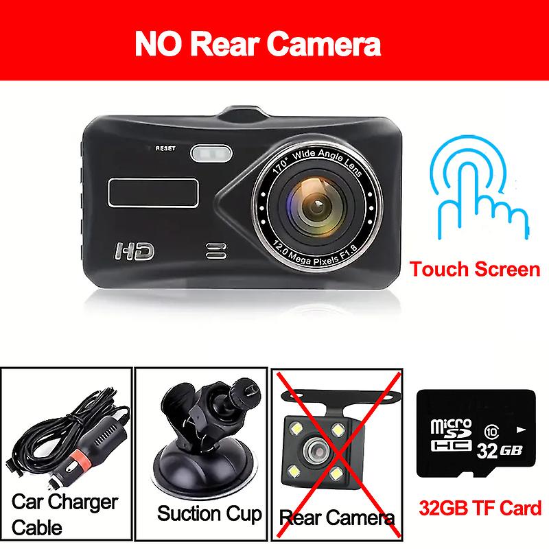 1080P Front and Rear Camera 3Inch Touch Screen Dash Cam for Car DVR Rear view Camera for Vehicle Black Box Video Recorder