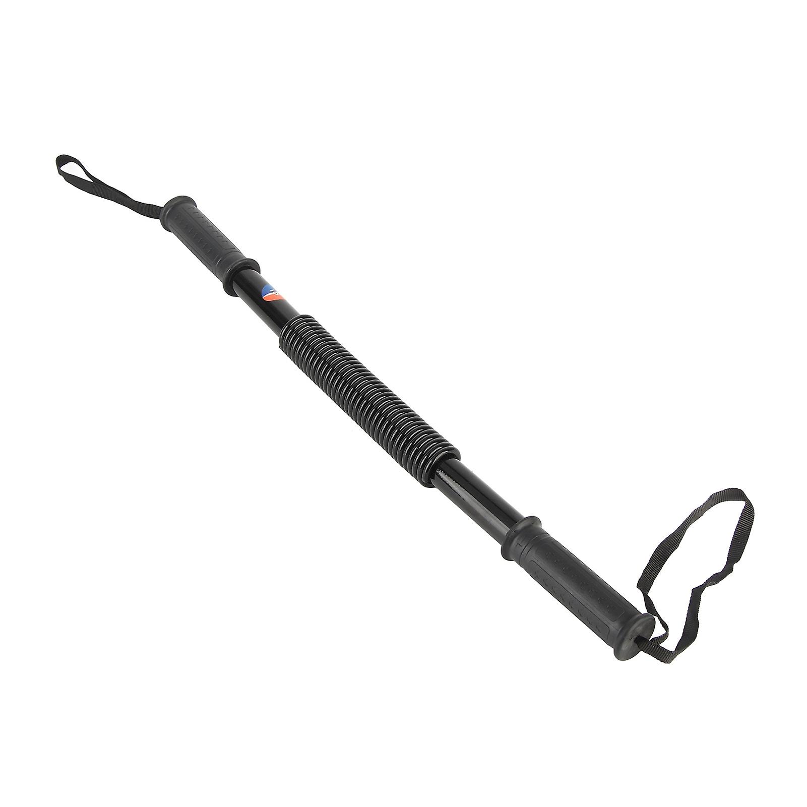 20Kg Spring Bar Exerciser Black High Strength Reliable Sturdy Versatile Power Spring Arm Bar for Fitness