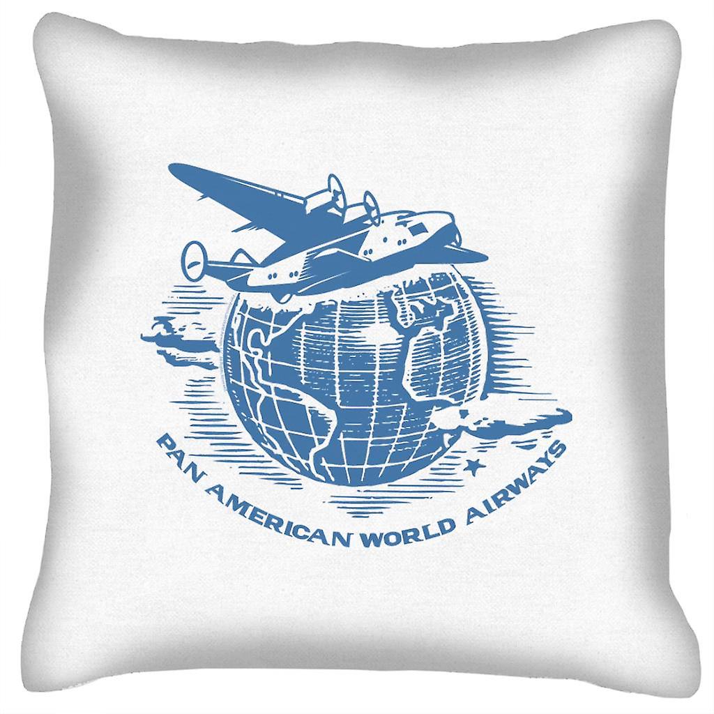 Pan Am Flying Around The World Cushion