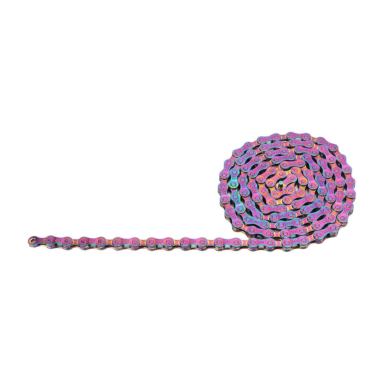 Bike Chain Rust Proof Sensitive Colorful Electroplating 6 7 8 Speed Chain for Road Mountain Bikes