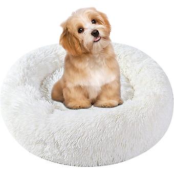 (40CM, Wit) kat hond rond bed voor katten honden pluche zacht huisdier kussen donut bedden voor kat kleine middelgrote