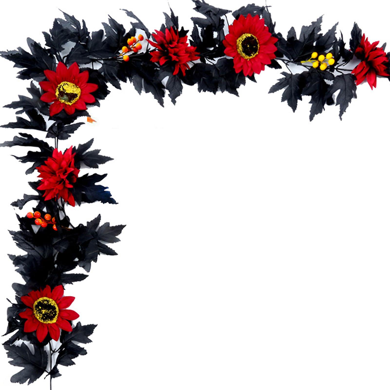 Large Fall Wreaths for Front Door Plant Maple Leaf Decorative Door Hanging Wreath for Festival Decoration