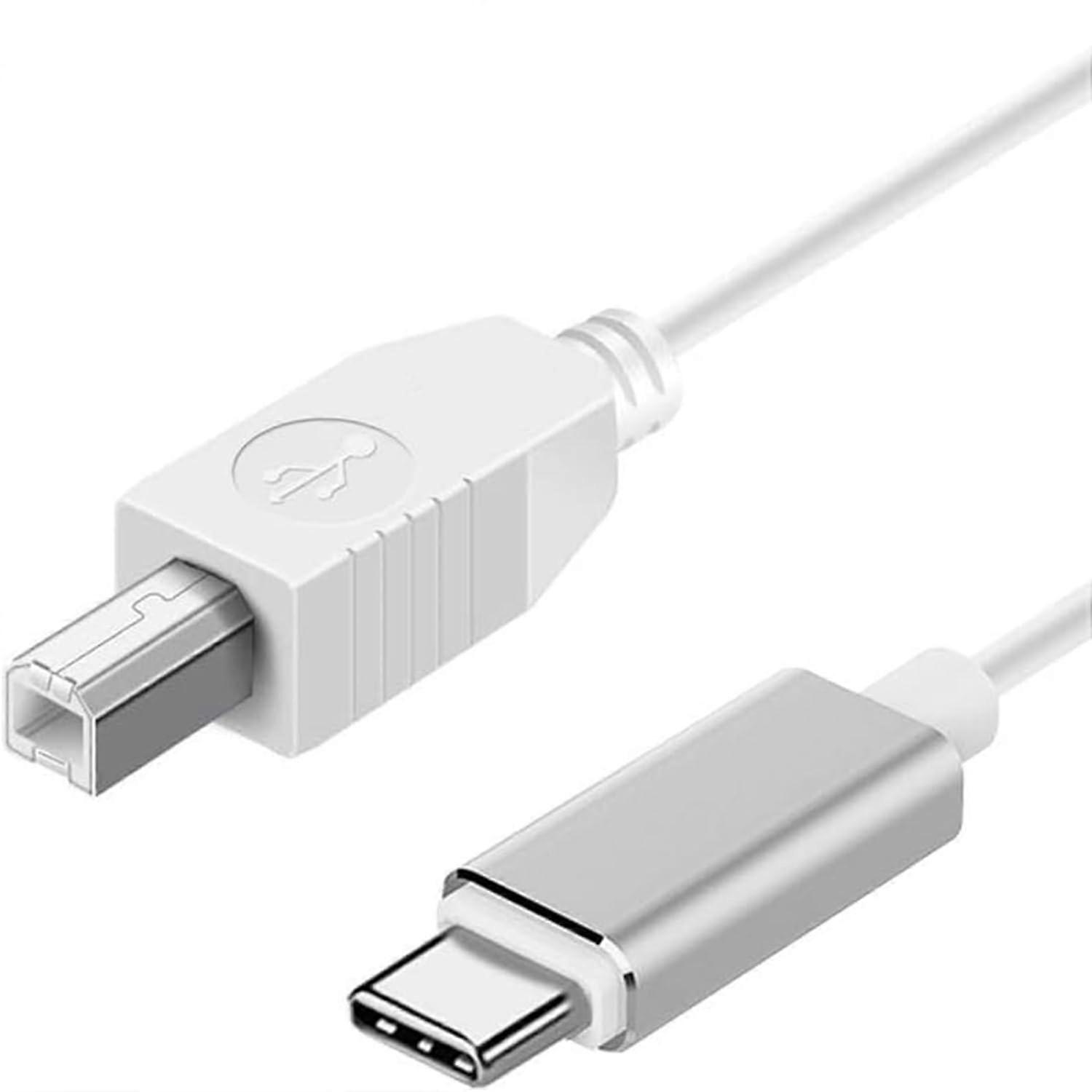 3.3FT USB C MIDI Cable - USB B 2.0 to Type C Cable for MIDI Controller, Printer, Audio Interface, Recording