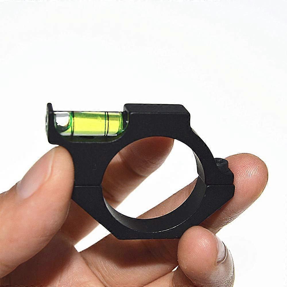 Riffelkikkertsigte bobleniveau til 1in / 30mm rørkikkertsigte Anti-Cant bruges til skydning og jagt sort-25mm