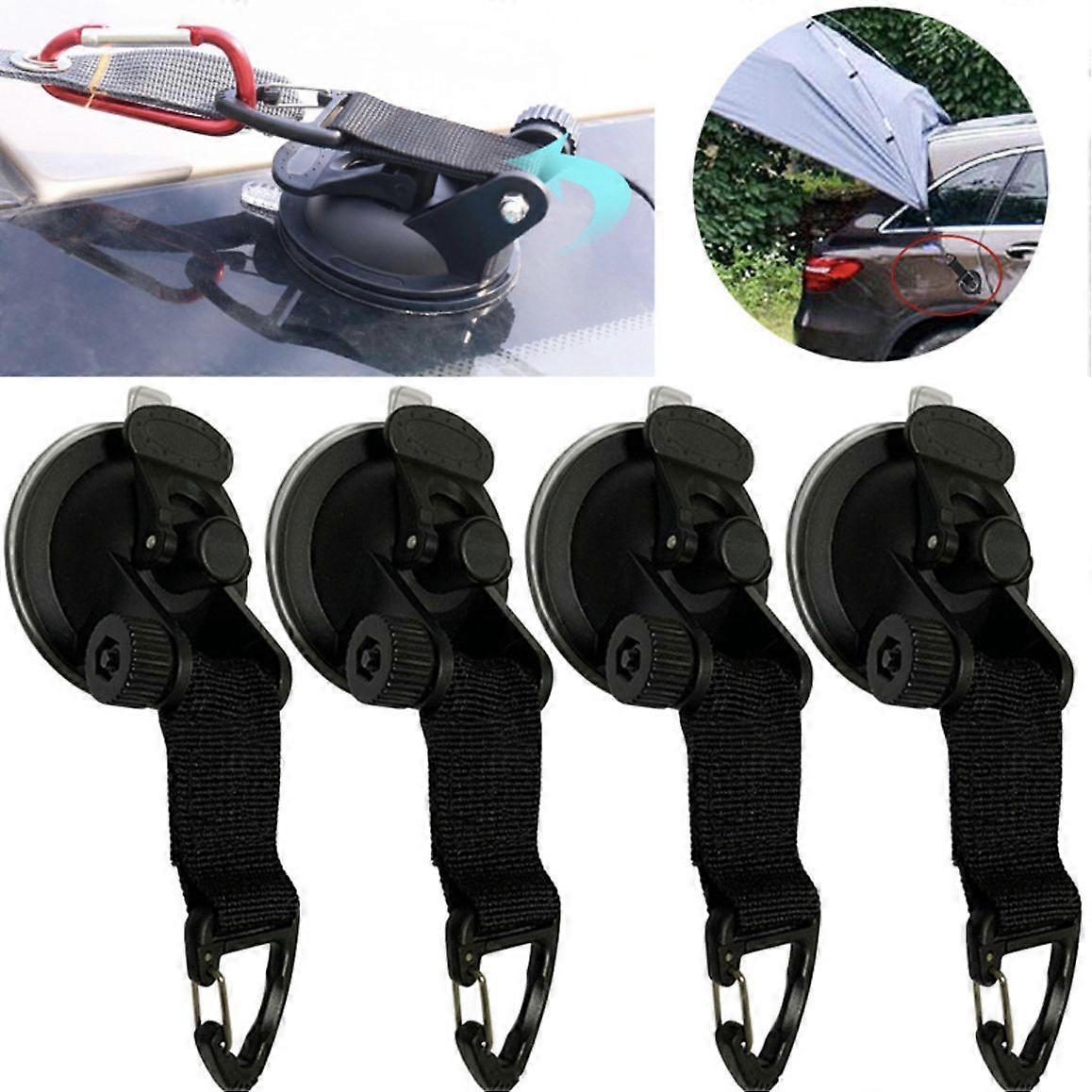 4pcs Aussumation with Securing Hock Tix Down Anchor Anchor Secure Hook for Tents Awning Car Camping Tarp Accessory