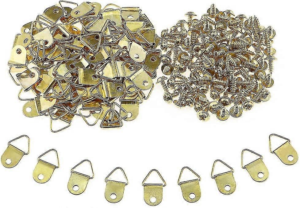 Pack Of 100 Picture Hangers D Rings Picture Frame Hanging Hooks Hanger Canvas