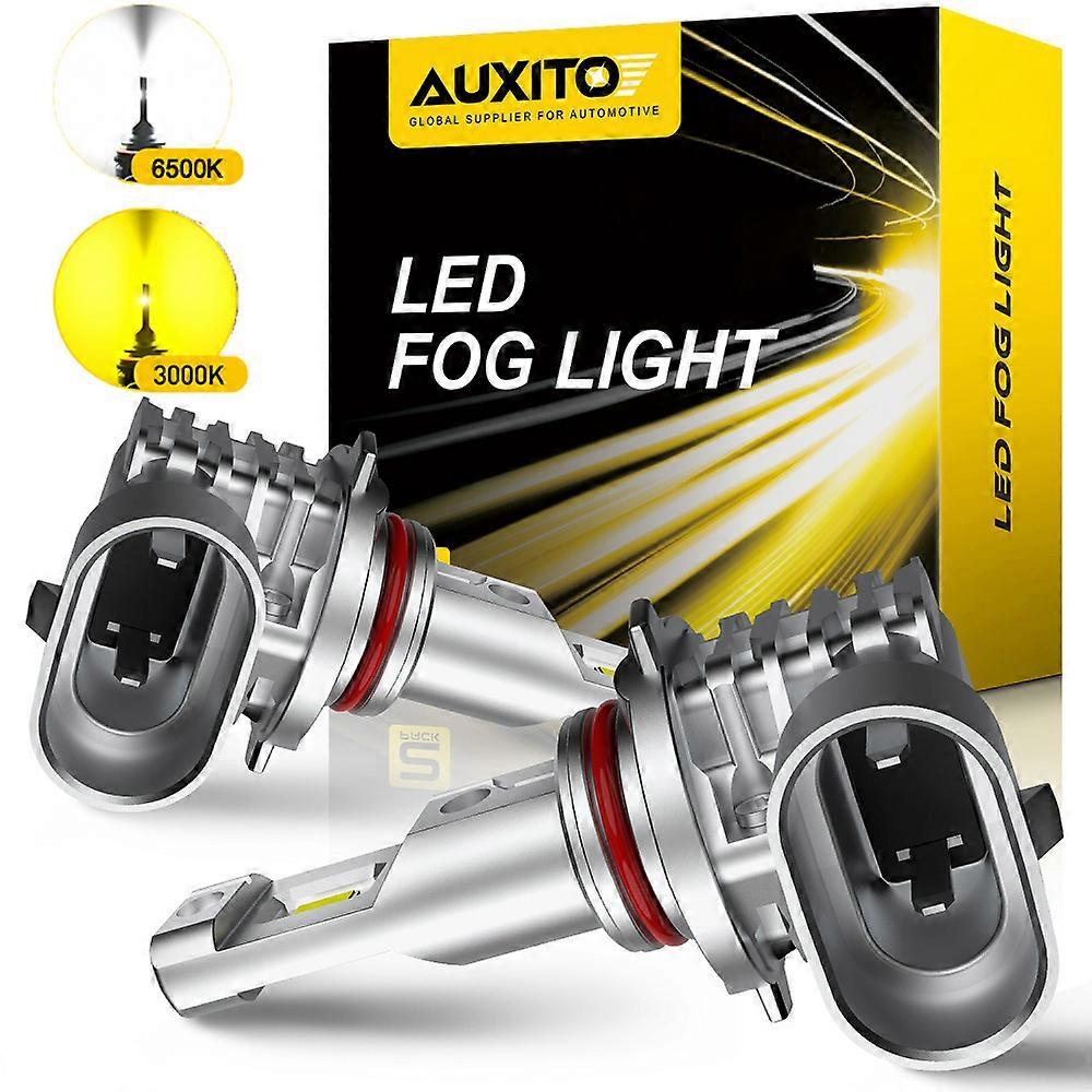 2x 2000LM car light H8 H11 H16JP H10 LED Bulb Fog s Canbus No Error 6500K White 3000K Golden DRL Daytime Running  Lamp 12V