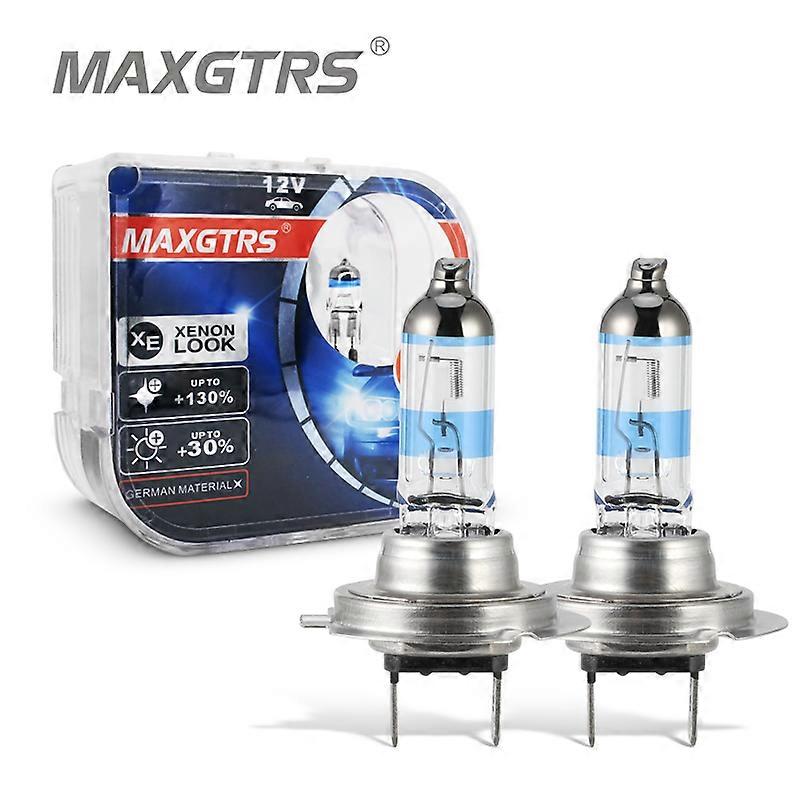 2x 100W H7 Car Halogen Fog Light HeadLight DRL HOD light Xenon 5000K Dark Blue Glass Replacement light Car Light Source