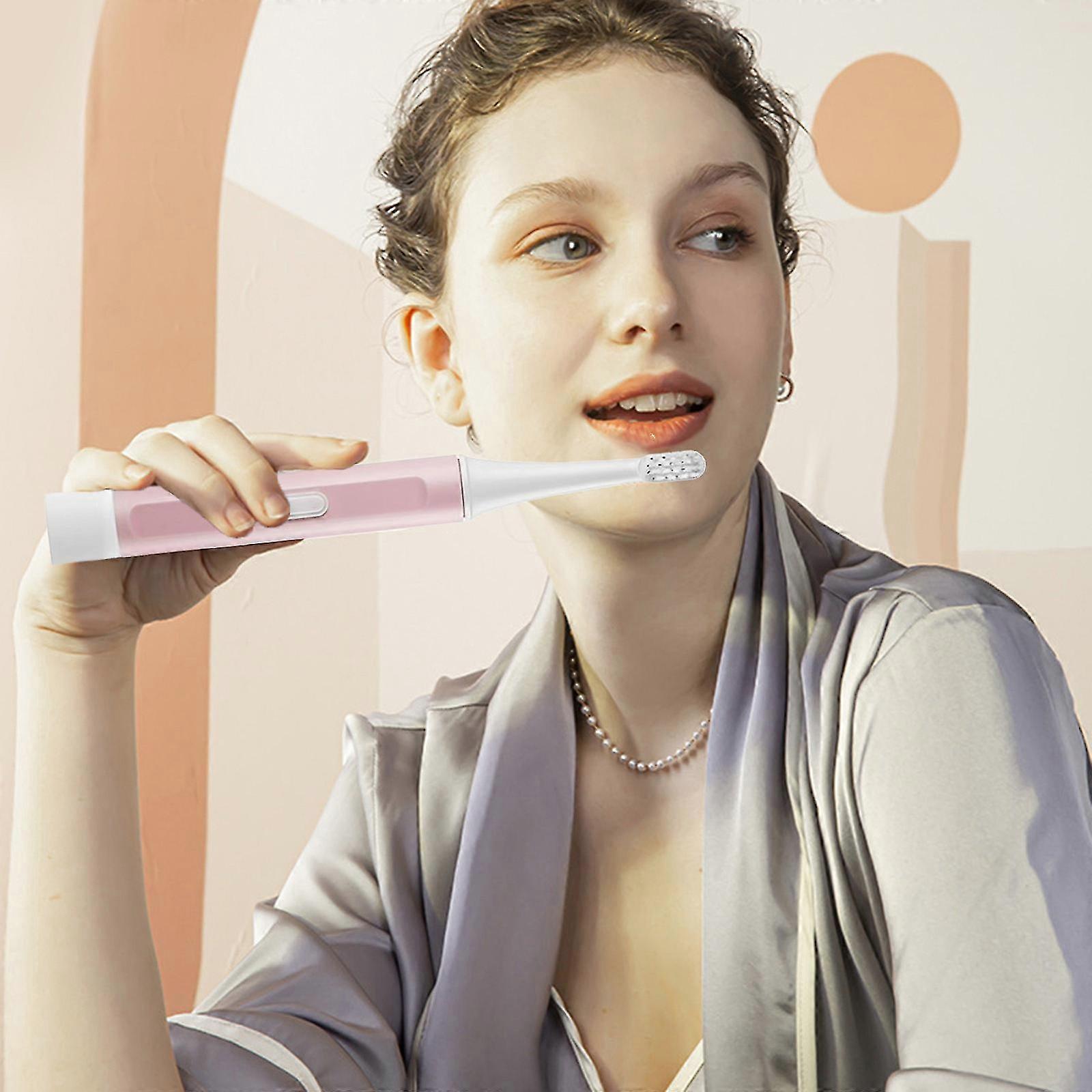 Electric Toothbrush With 2 Brush Heads, With Interchangeable Batteries