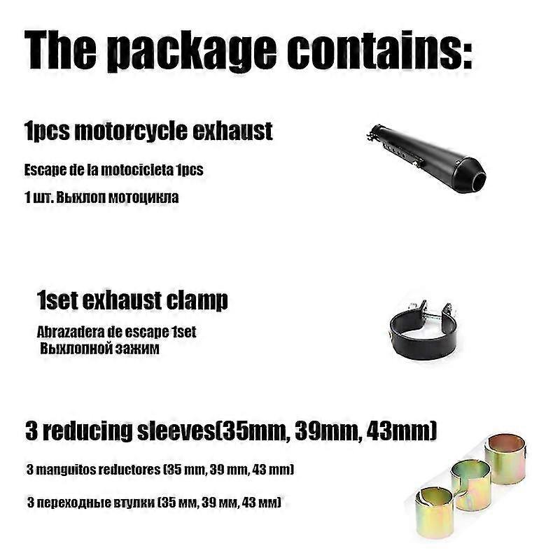 unique pipeRetro Cafe Racer Motorcycle Muffler Pipe Modified Tail System for CG125 GN125 Cb400ss Sr400 EN125 XL883 1200 Universal