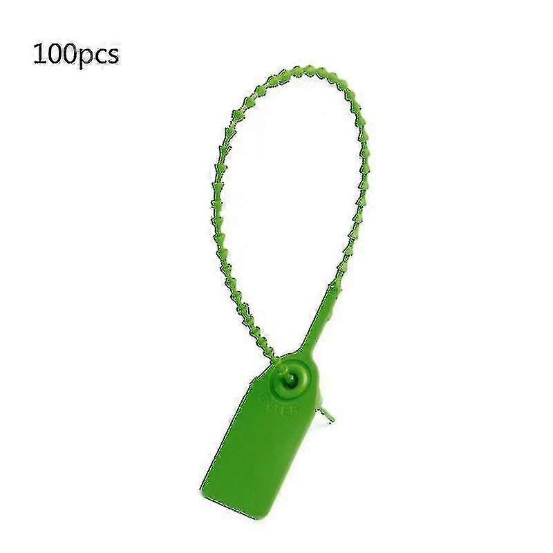 Pack Of 100 Disposable Plastic Pull Tab Security Seal Tags Numbered Self Locking