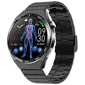 Bluetooth Call Smart Watch Blood Oxygen ECG Monitor SOS Sports Bracelet, Bamboo Joint Steel Strap