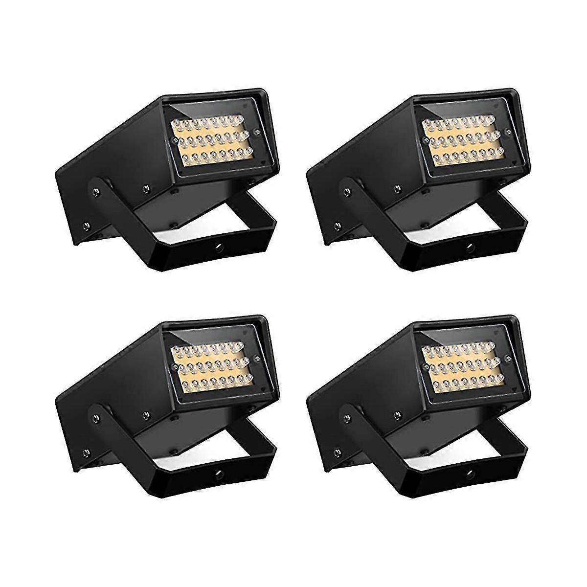 4 قطع أضواء حزب ستروب ، مشرق أدى أضواء ستروب أضواء حزب صغير قابل للتعديل سرعة فلاش يخدع