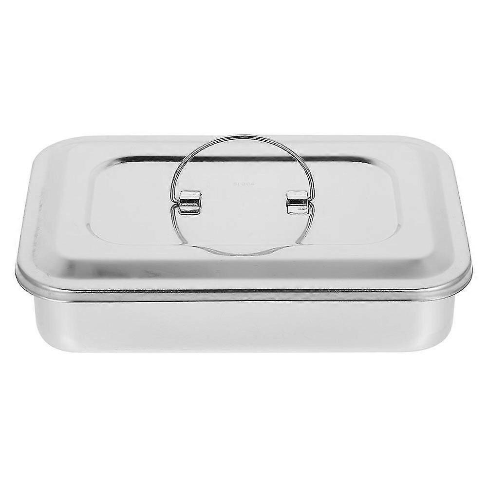 Stainless Steel Disinfection Square Box Sterilization Tray Sterilizer with Lid