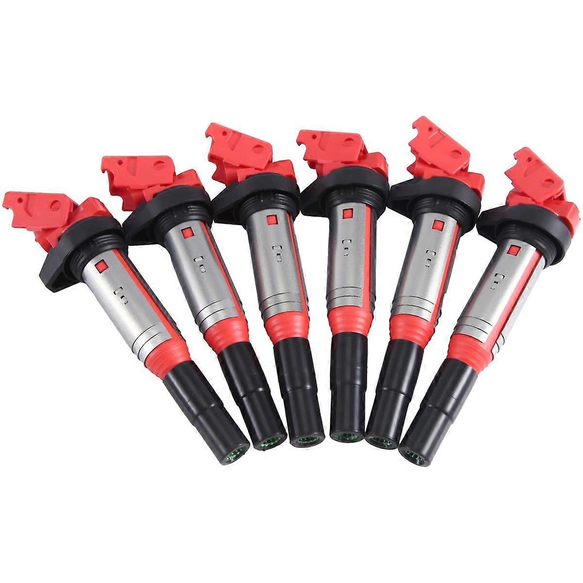 6Pcs UF-592 Ignition Coils for E46 E60 E82 E83 E84 E85 E90 12137594938, 1213172219, 12122158253, 02