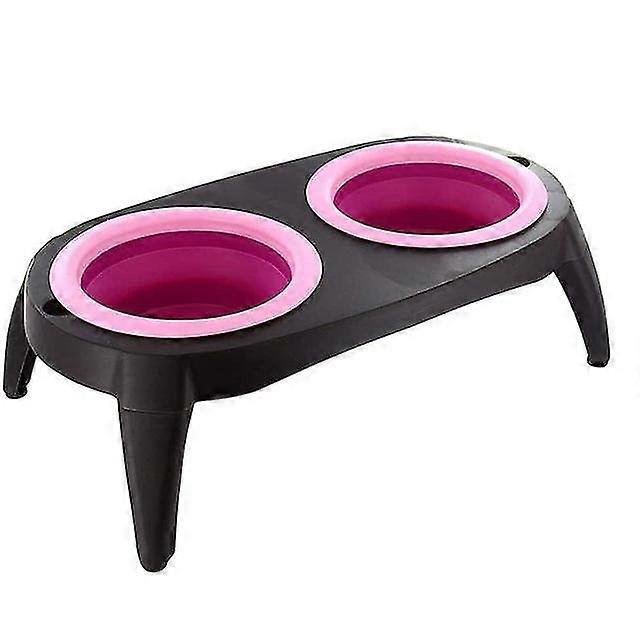 stand durable friendly foldable detachable food bowl water elevated
