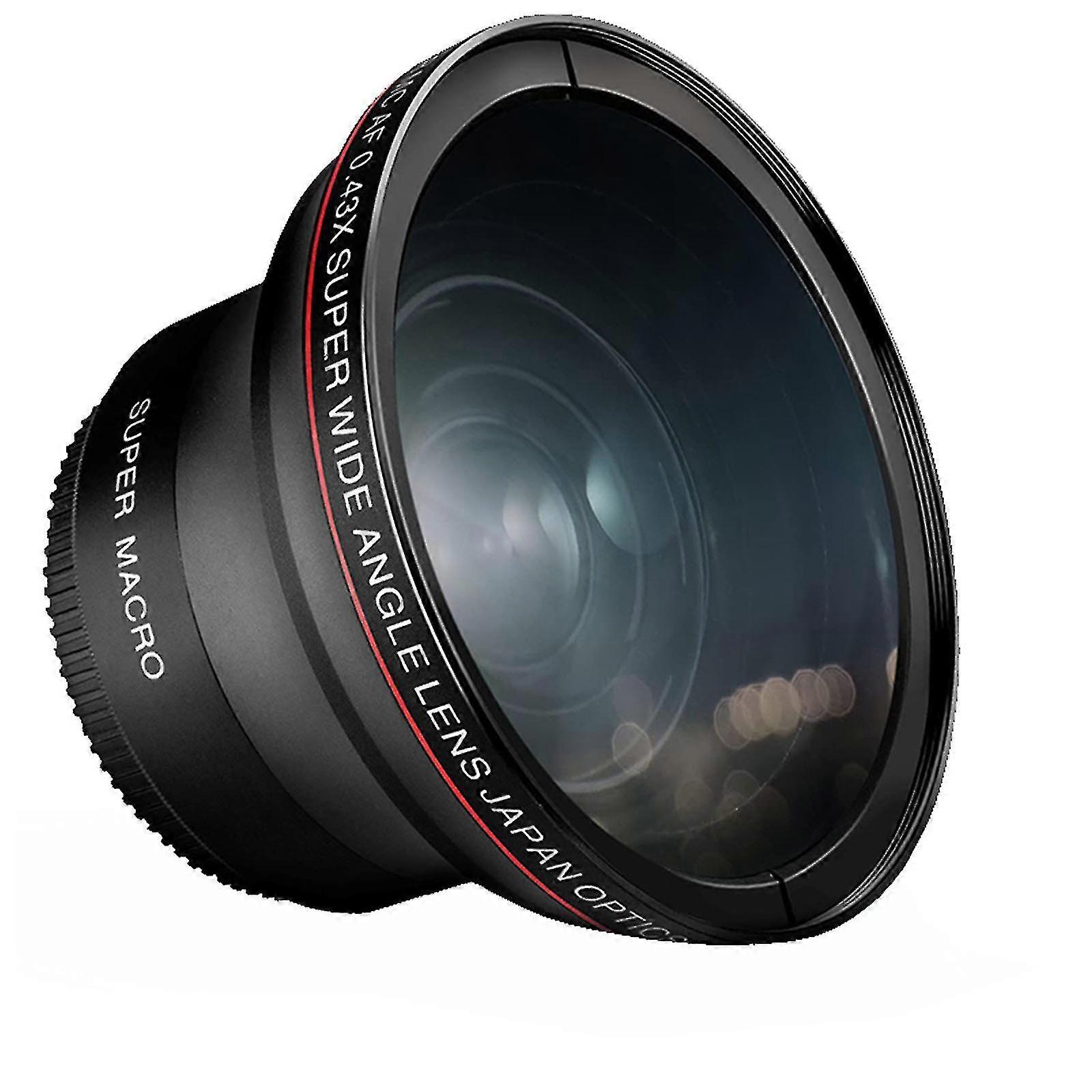 49mm/52mm/55mm/58mm 0.43x Professional Super Wide Angle Lens With Macro Portion