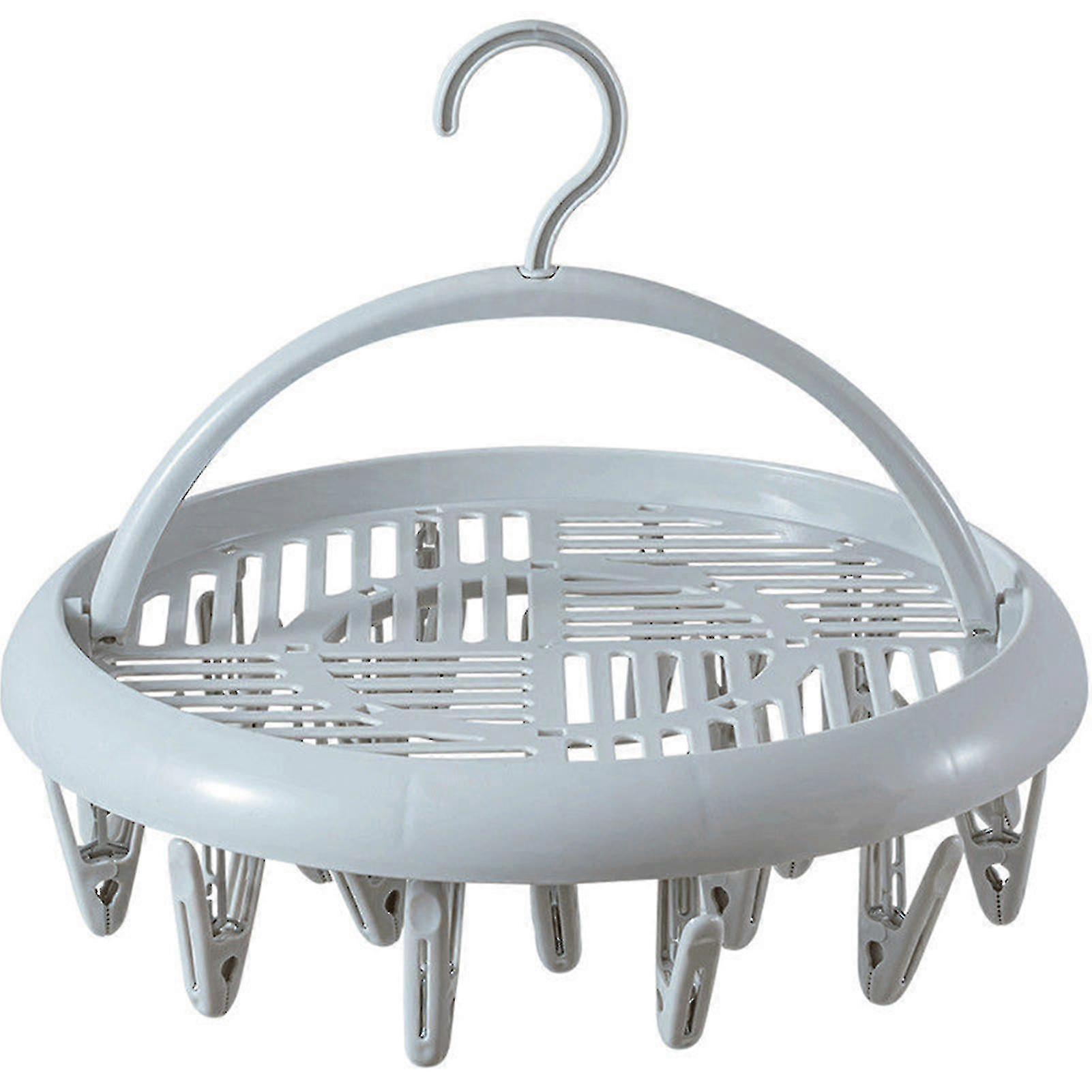 Multifunctional Drying Rack Multi-clamp Socks Balcony Folding Underwear Multi-purpose Household Multi-head Clothes Rack