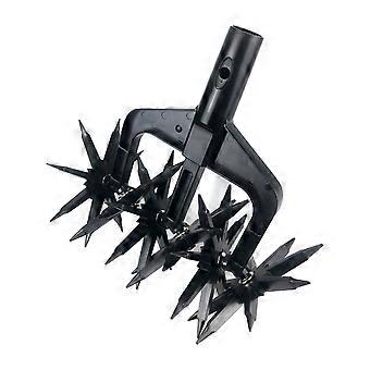 thumbnail image 2 of Manual Rotary Cultivator Tiller - Adjustable Stainless Steel Garden Tool For Soil Loosening 2 of 9