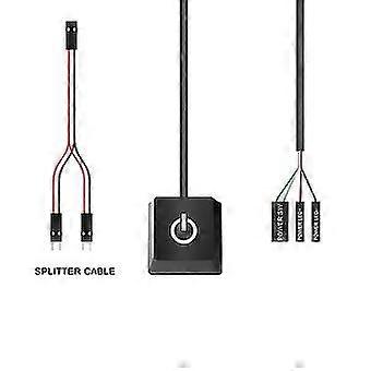 Portable On/off Pc Power Button Switch Cable Desktop Computer Switches Extension Cord 400cm Blue Li