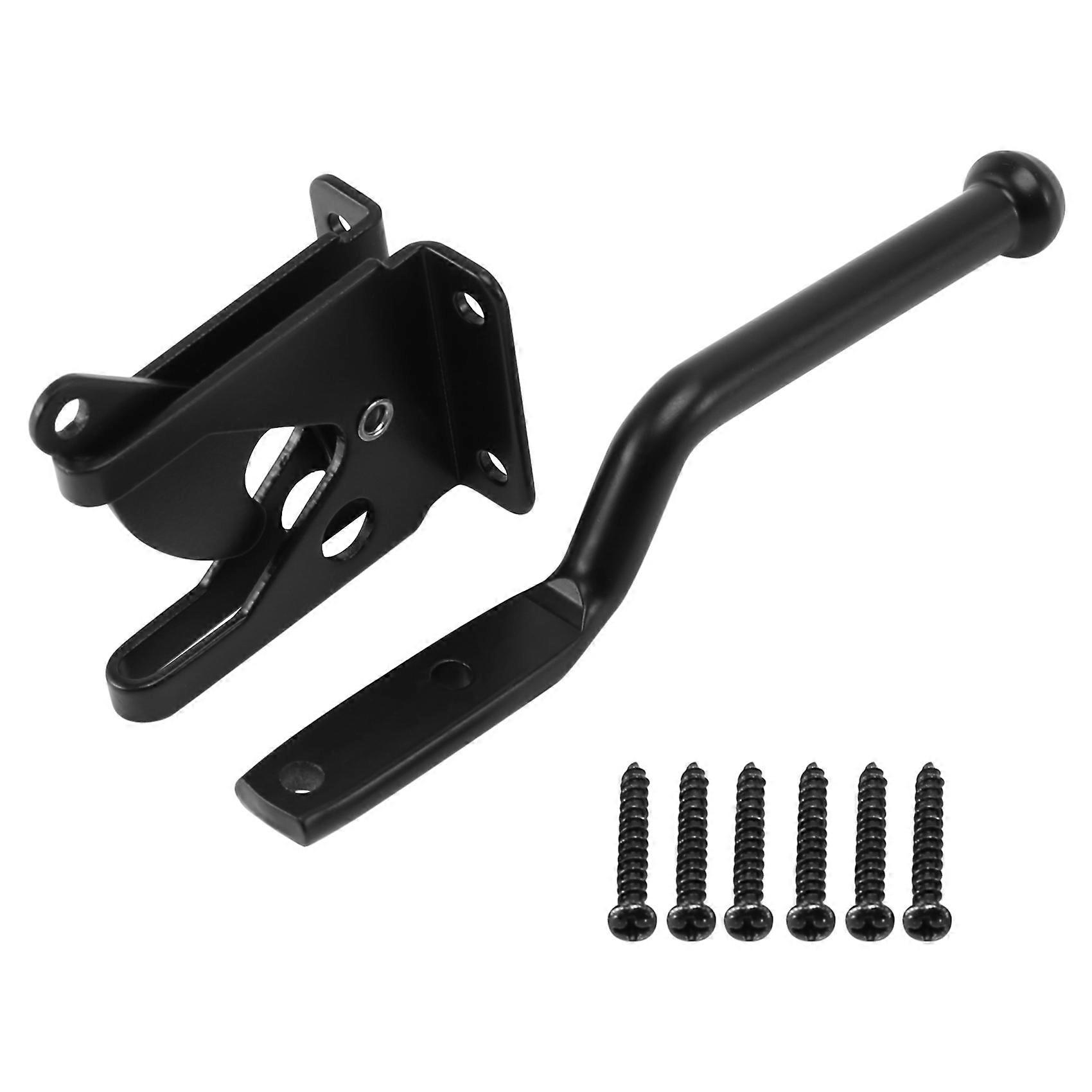 Locking Gate Latch Automatic Gravity Lever Fence Gate Lock for Wood Fence Gate Door Latches Steel