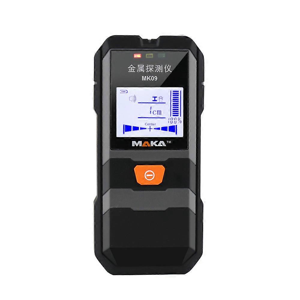 MAKA MK09 Portable LCD Backlight Display Infrared Metal Detector High Accuracy Metal Objects Steel Wire Copper Tube Finder Depth Tracker Wall Scanner