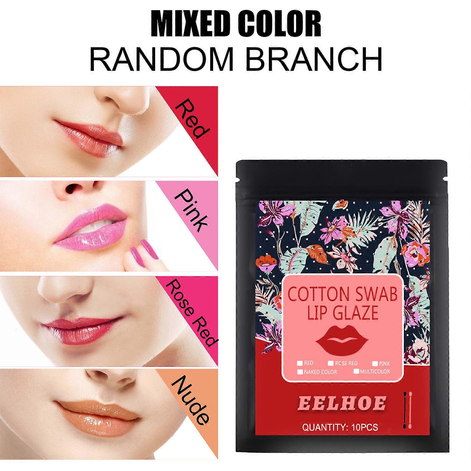 Cotton Swabs Lip Stain Non-Stick Long-lasting Disposable Lipstick Durable Waterproof Portable Cotton