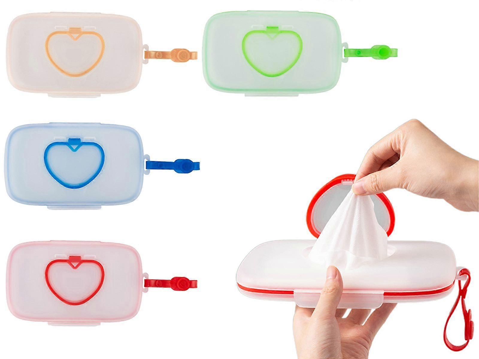 4PCS Mask Box Refillable Wipes Dispenser Wipes Container