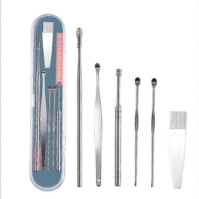 Ear Wax Removal Kit 6pcs Ear Wax Remover Less Steel Ear Pick Earwax Remover Tool With Stora B