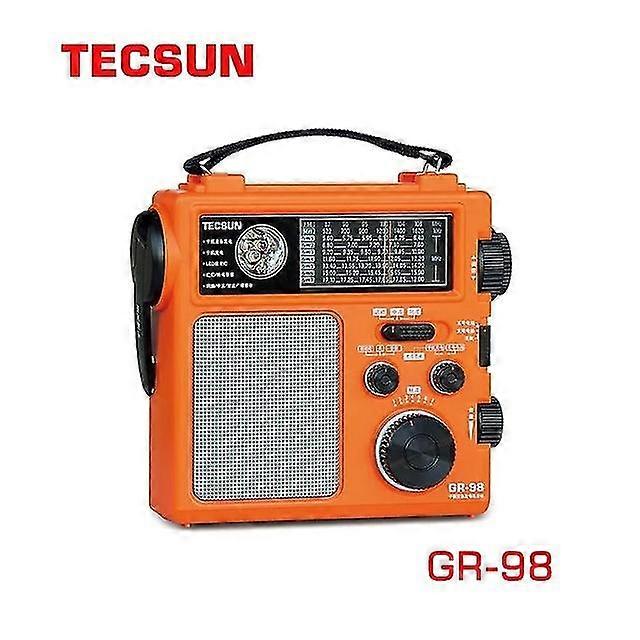Gr-98 Dsp Frequency Modulation Medium Wave Short Wave Pointer Type Hand-cranked Emergency Radio