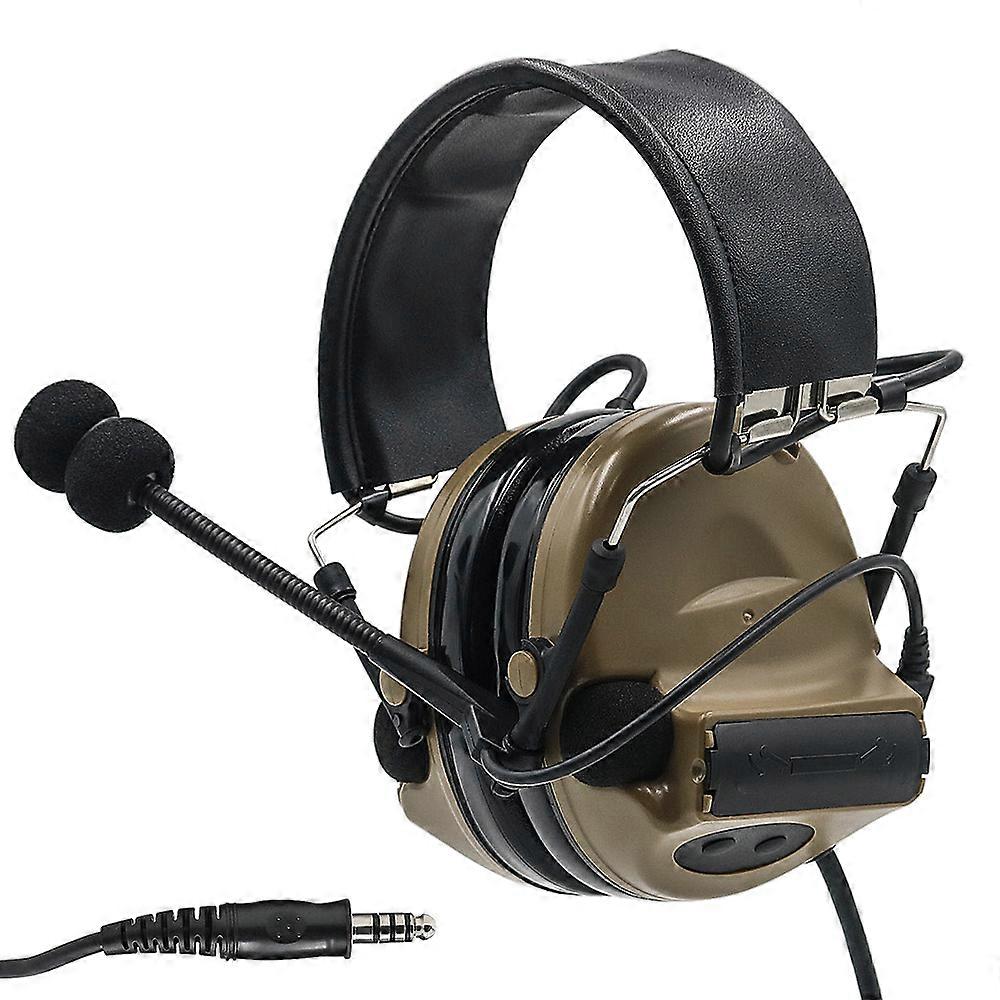 TCIHEADSET Tactical Headset COMTAC II Airsoft Military Pickup Noise Reduction Headphone Hunting Hearing Protection Earmuf